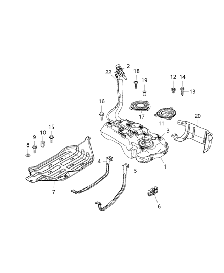 2018 Jeep Renegade Retainer Diagram for 68073906AA