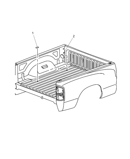 2008 Dodge Ram 3500 Pick-Up Box Plugs Diagram