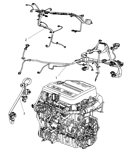 2010 Chrysler Town & Country Wiring - Engine Diagram 1