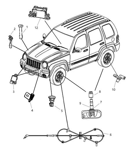 2007 Jeep Liberty Sensor (Body) Diagram