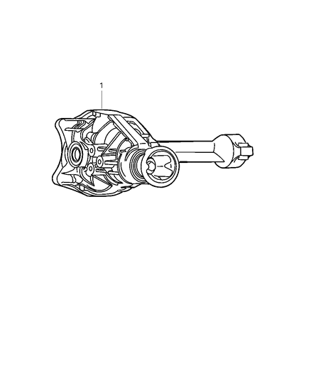 2006 Jeep Liberty Axle Assembly, Front Diagram