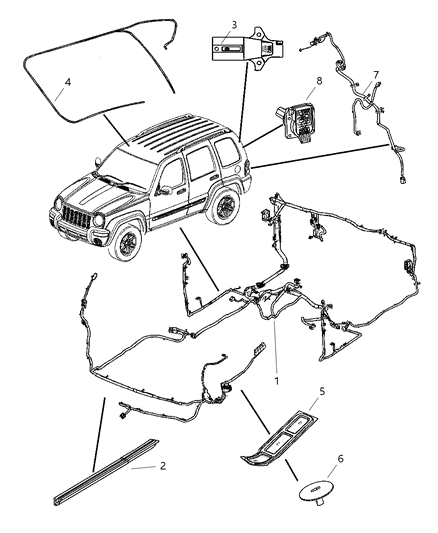 2005 Jeep Liberty Wiring-Body Diagram for 56047237AB