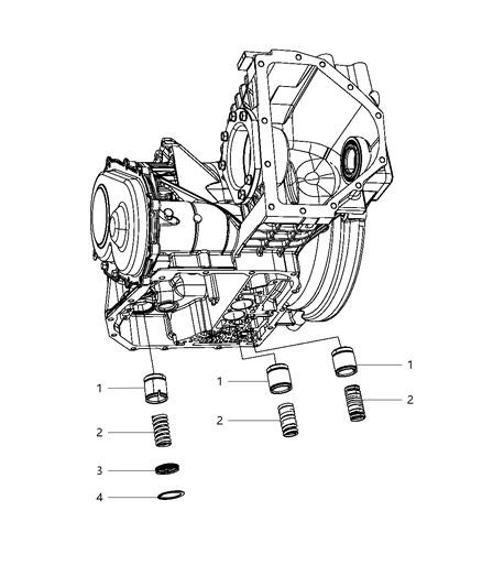 2013 Chrysler 200 Accumulator & Related Parts Diagram 1