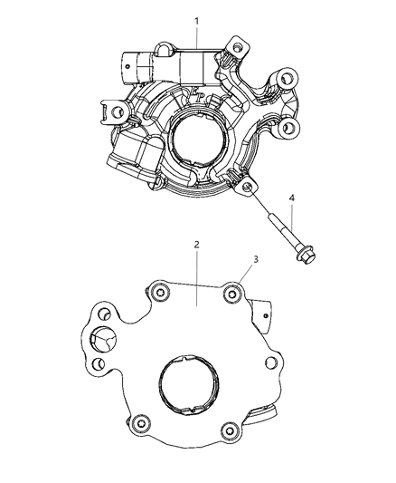 2008 Jeep Commander Pump-Engine Oil Diagram for 53020827AC