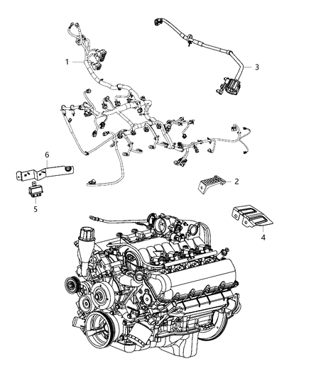 2012 Ram 2500 Wiring-Engine Diagram for 68140225AD