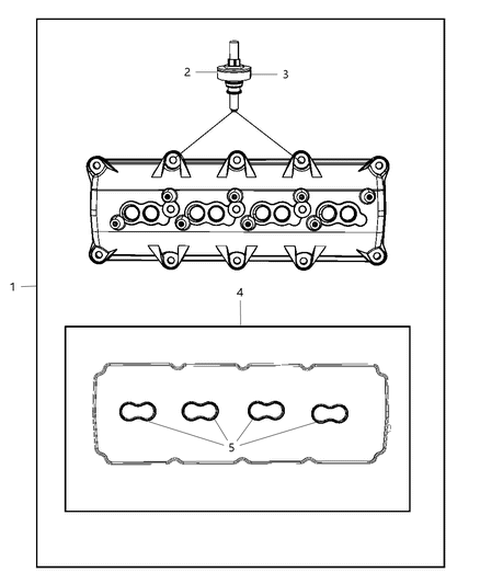 2010 Dodge Charger Cylinder Head & Cover Diagram 7