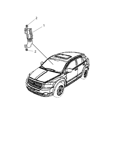 2009 Dodge Caliber Sensors - Steering & Suspension Diagram