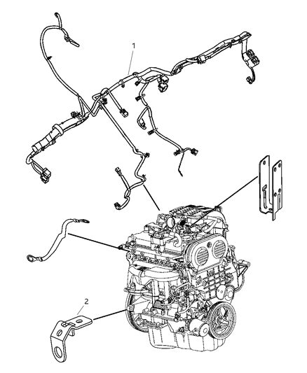2008 Dodge Nitro Wiring-Engine Diagram for 4801689AG