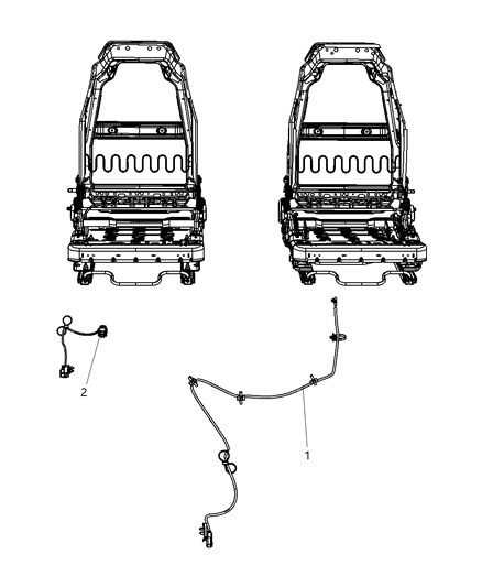 2007 Jeep Wrangler Harness-Seat Diagram for 68042291AA