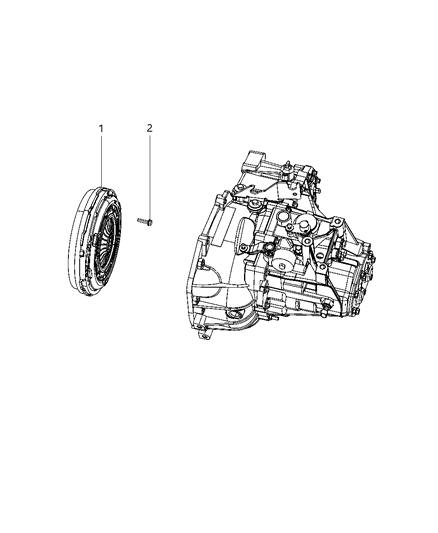 2011 Chrysler 200 Clutch Assembly Diagram