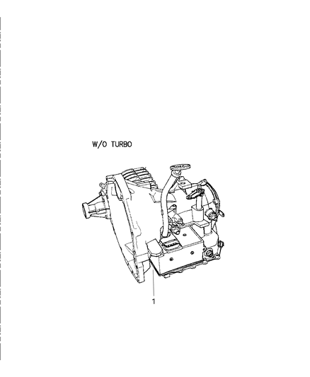 1999 Chrysler Sebring Trans-With Torque Converter Diagram for 5013515AA