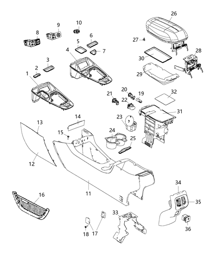 2015 Jeep Cherokee Connector-Inverter Diagram for 56046934AA