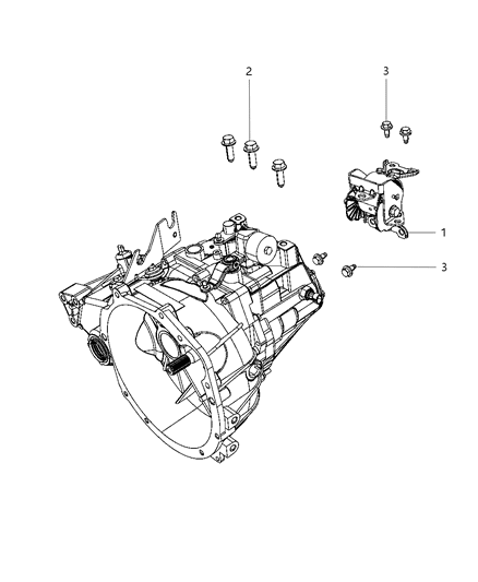 2009 Dodge Caliber Mounting Support Diagram 3