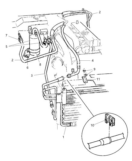 2001 Jeep Cherokee DRIER-Air Conditioning Diagram for 55036648AF