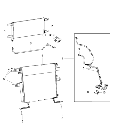 2013 Ram 2500 O Ring-Bypass Valve Diagram for 68492206AA