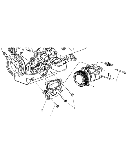 2004 Chrysler Pacifica Compressor Mounting Diagram