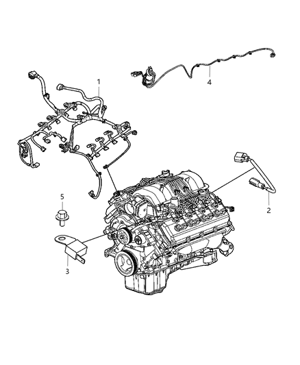 2013 Chrysler 300 Wiring-Engine Diagram for 68159435AB