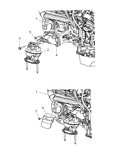 2006 Chrysler 300 Shield-Engine Mount Diagram for 4578333AA