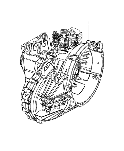 2008 Dodge Caliber Transmission / Transaxle Assembly Diagram 1