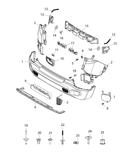 2017 Jeep Renegade Nut-Spring Diagram for 6102442AA