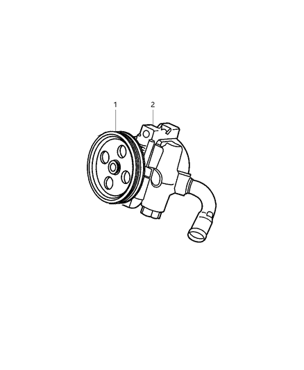 2005 Jeep Liberty Power Steering Pump Diagram for 52088711AE