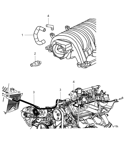 2008 Dodge Magnum Crankcase Ventilation Diagram 4