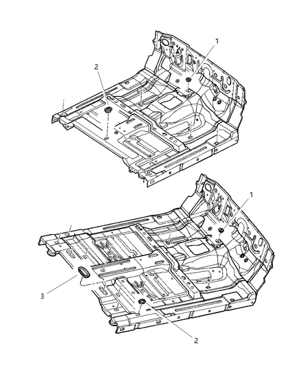 1997 Dodge Dakota Plugs Floor Pan Diagram