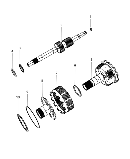 2011 Ram 3500 Gear Assembly-Planetary NO. 2 Diagram for 68085962AA