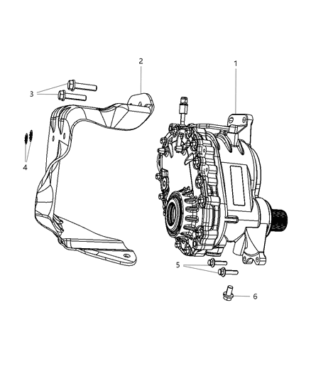 2008 Chrysler Sebring Power Transfer Unit & Identification Diagram