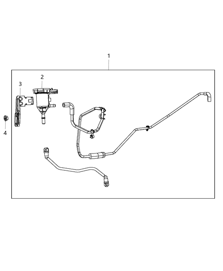 2016 Chrysler Town & Country Emission Control Vacuum Harness Diagram