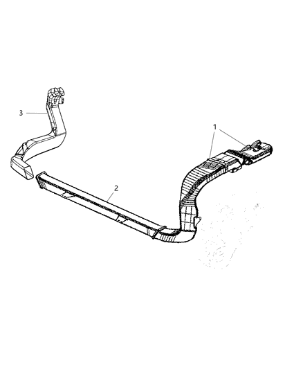 2009 Jeep Commander Ducts, Rear Diagram