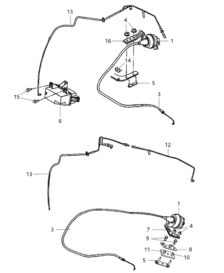 2003 Dodge Neon Cable-Speed Control Diagram for 4669793AC