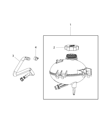 2015 Jeep Renegade Reservoir-COOLANT Diagram for 68246940AA