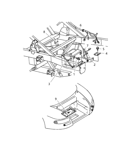 1997 Dodge Viper Wiring-Unified Body Diagram for 4763077AB
