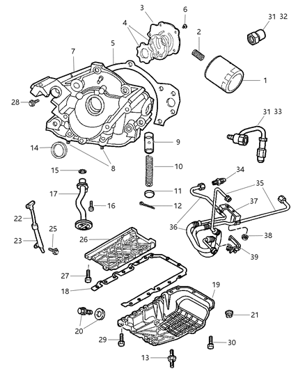 2002 Dodge Intrepid Stud-Double Ended Diagram for 6503159