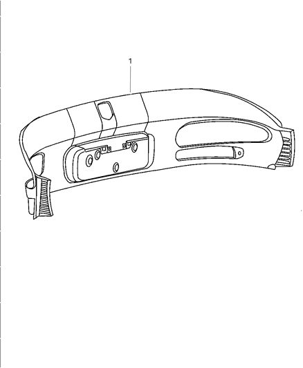 1997 Dodge Viper Rear Shelf Panel Diagram