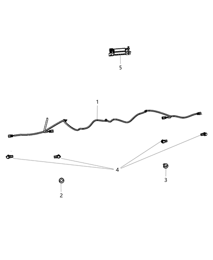 2014 Ram 1500 Bezel-Park Distance Diagram for 5LT36GW7AA