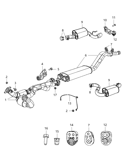 2010 Jeep Grand Cherokee Exhaust System Diagram 1