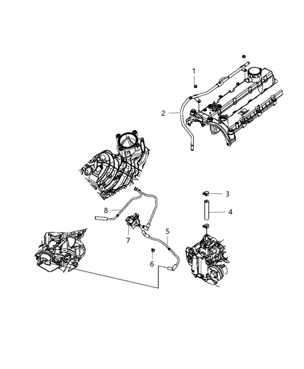 2011 Jeep Liberty Vacuum Pump / Vacuum Harness Diagram