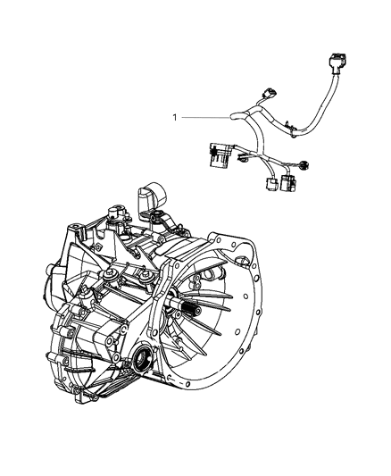 2015 Dodge Journey Wiring-Transmission Diagram for 68080261AE