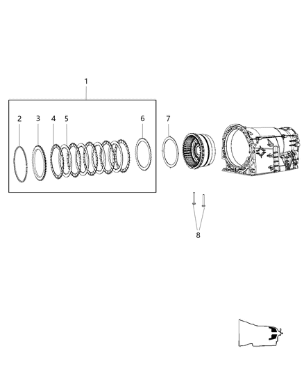 2012 Dodge Charger B2 Clutch Assembly Diagram 1