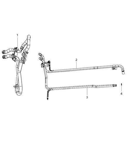 2015 Jeep Grand Cherokee Hose-Heater Supply And Return Diagram for 55038032AJ