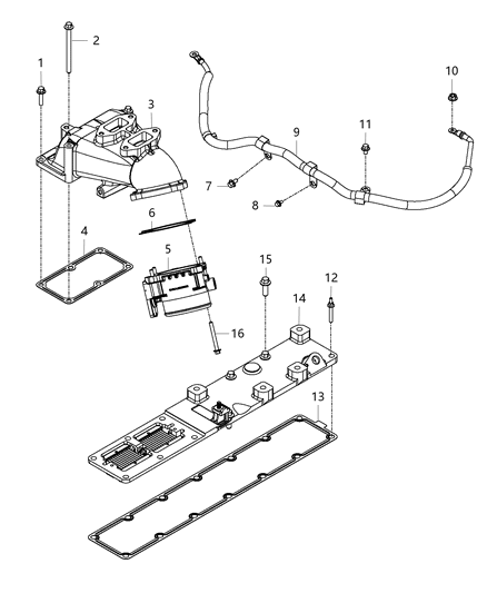 2013 Ram 5500 Cover-Intake Manifold Diagram for 68002431AB