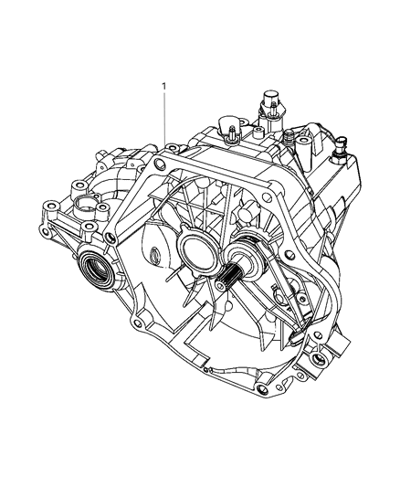 2008 Chrysler PT Cruiser Transmission / Transaxle Assembly Diagram 2