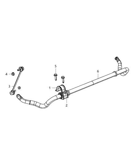 2011 Dodge Journey Bar-Front Diagram for 68065028AA