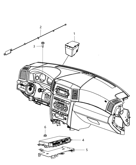 2011 Jeep Grand Cherokee Modules, Instrument Panel Diagram