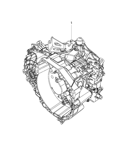 2018 Jeep Compass Transmission / Transaxle Assembly Diagram