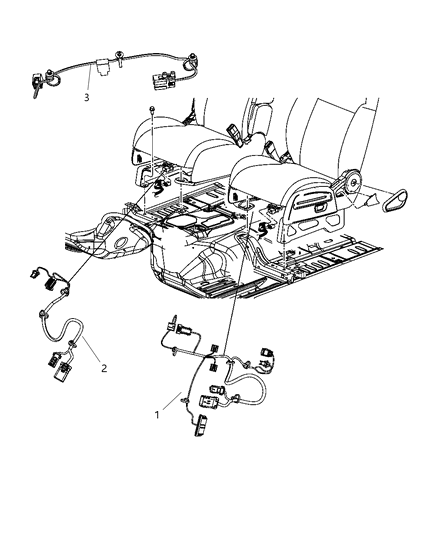 2008 Jeep Compass Wiring-Seat Diagram for 68021967AA