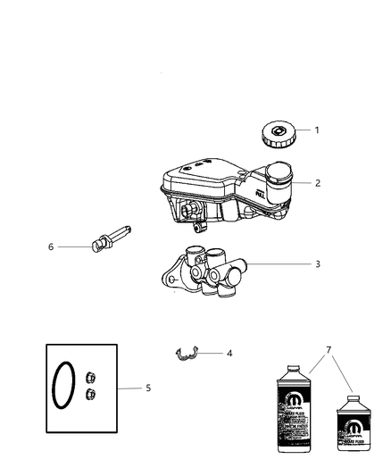 2009 Dodge Caliber Valve-Proportioning Diagram for 5175703AA