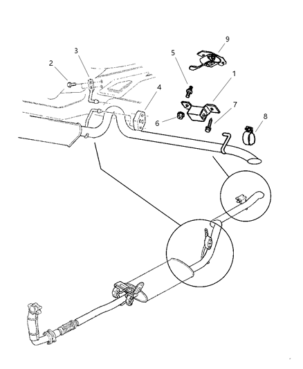 1997 Jeep Cherokee Exhaust System Diagram 2